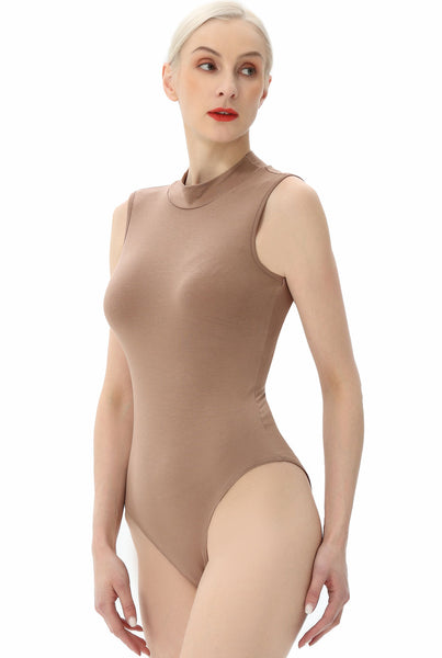Kimi + Kai Women's Turtleneck Sleeveless Bodysuit
