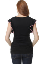 Load image into Gallery viewer, Kimi + Kai Maternity &quot;Ruth&quot; Ruffle Sleeve Top