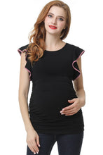 Load image into Gallery viewer, Kimi + Kai Maternity &quot;Ruth&quot; Ruffle Sleeve Top
