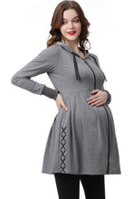 Load image into Gallery viewer, Kimi + Kai Maternity &quot;Malory&quot; Nursing Babydoll Hoodie