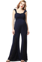 Load image into Gallery viewer, Kimi + Kai Maternity &quot;Mel&quot; Lace Accent Jumpsuit