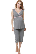 Load image into Gallery viewer, Kimi + Kai Maternity &quot;Penny&quot; Nursing PJ Set