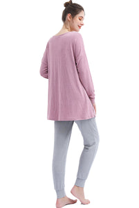 Kimi + Kai Maternity "Emilia" Nursing Lounge Sweatshirt & Joggers