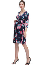 Load image into Gallery viewer, Kimi + Kai Maternity &quot;Diana&quot;Nursing Faux Wrap Dress
