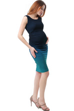Load image into Gallery viewer, Kimi + Kai Maternity &quot;Sia&quot; Ombre Ruched Midi Dress