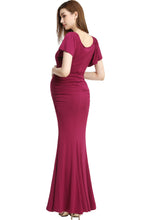 Load image into Gallery viewer, Kimi + Kai Maternity &quot;Abigail&quot; Off Shoulder Maxi Dress