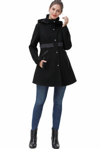 Kimi + Kai Maternity "Adeline" Wool Coat