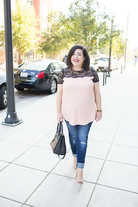 Head To Toe Chic - Blush Maternity Top