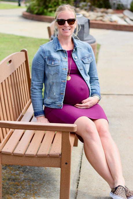 Feminine in Denim - 34 WEEKS PREGNANT