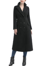 Load image into Gallery viewer, Kimi + Kai Women's "Ovie" Double Breasted Wool Blend Long Coat