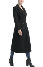 Load image into Gallery viewer, Kimi + Kai Women's "Ovie" Double Breasted Wool Blend Long Coat