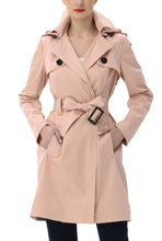 Load image into Gallery viewer, Kimi + Kai Women's "Angie" Waterproof Hooded Trench Coat