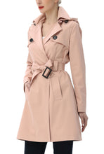 Load image into Gallery viewer, Kimi + Kai Women's "Angie" Waterproof Hooded Trench Coat