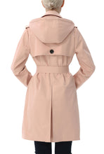 Load image into Gallery viewer, Kimi + Kai Women's "Angie" Waterproof Hooded Trench Coat