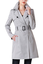 Load image into Gallery viewer, Kimi + Kai Women's "Angie" Waterproof Hooded Trench Coat