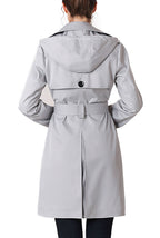 Kimi + Kai Women's "Angie" Waterproof Hooded Trench Coat