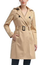Kimi + Kai Women's "Angie" Waterproof Hooded Trench Coat