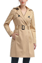 Load image into Gallery viewer, Kimi + Kai Women's "Angie" Waterproof Hooded Trench Coat