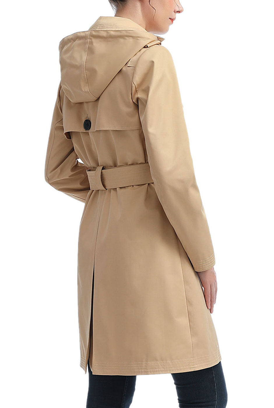Kimi + Kai Women's "Angie" Waterproof Hooded Trench Coat