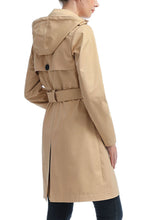 Load image into Gallery viewer, Kimi + Kai Women's "Angie" Waterproof Hooded Trench Coat