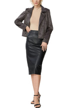 Kimi + Kai Women's "Willa" Faux Suede Moto Jacket