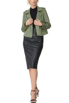 Kimi + Kai Women's "Willa" Faux Suede Moto Jacket