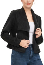 Load image into Gallery viewer, Kimi + Kai Women's Faux Suede Open Front Jacket