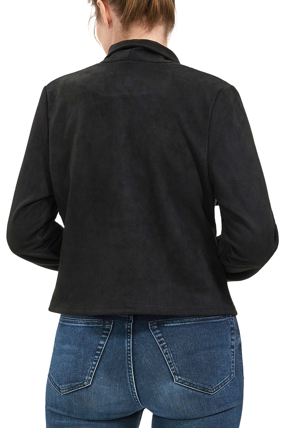 Kimi + Kai Women's Faux Suede Open Front Jacket