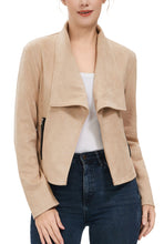 Load image into Gallery viewer, Kimi + Kai Women's Faux Suede Open Front Jacket