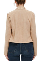 Kimi + Kai Women's Faux Suede Open Front Jacket