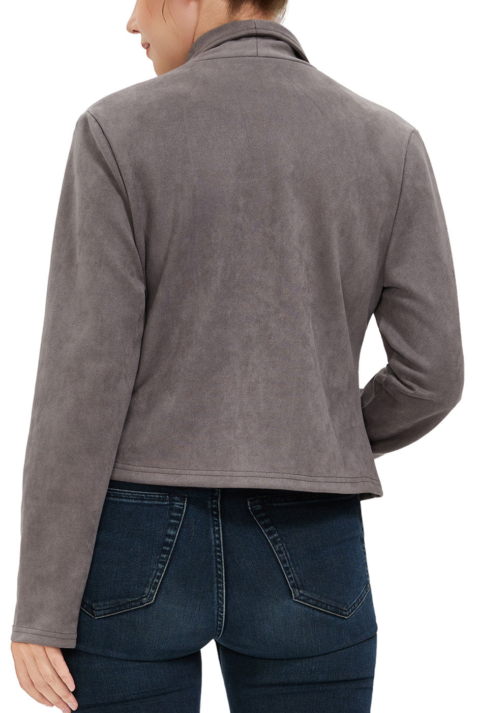 Kimi + Kai Women's Faux Suede Open Front Jacket