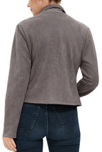 Load image into Gallery viewer, Kimi + Kai Women's Faux Suede Open Front Jacket