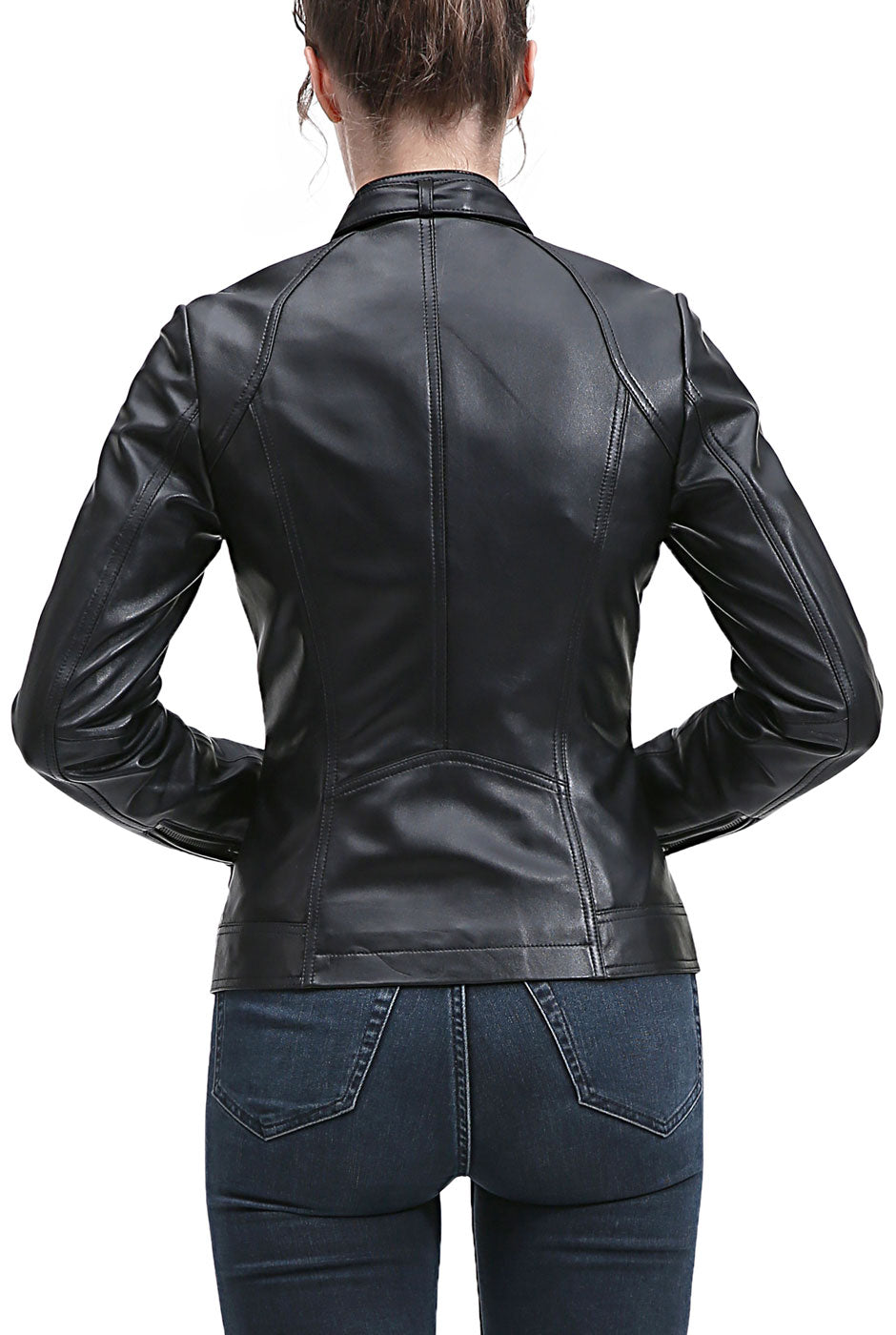 Kimi + Kai Women's "Emy" Leather Moto Jacket