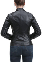 Kimi + Kai Women's "Emy" Leather Moto Jacket