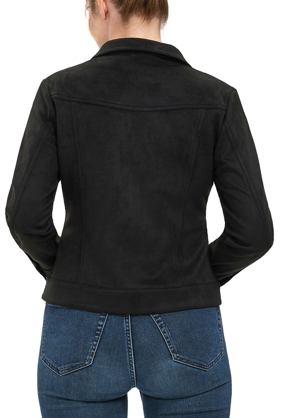 Kimi + Kai Women's Faux Suede Trucker Jacket