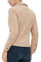 Kimi + Kai Women's Faux Suede Trucker Jacket