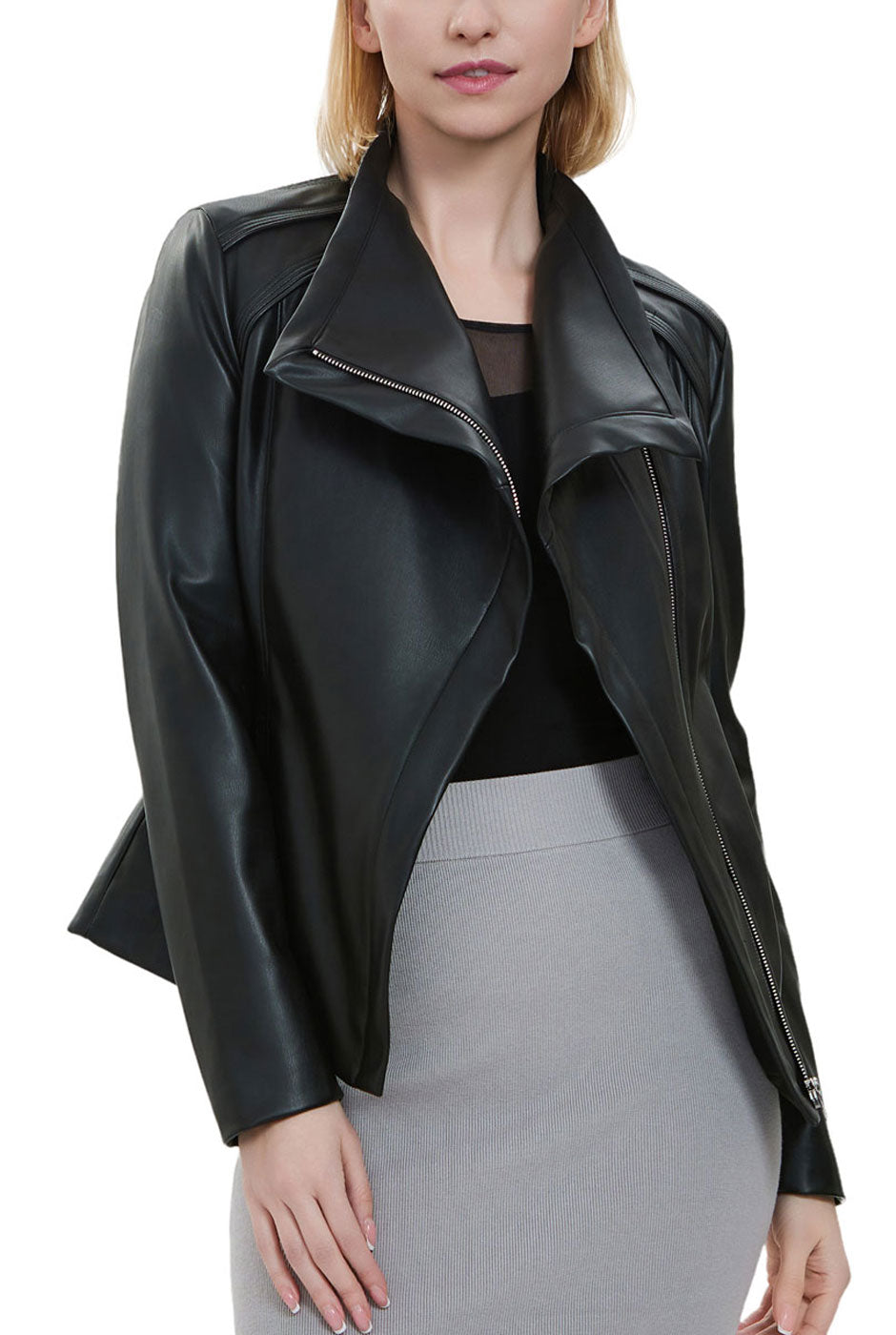 Kimi + Kai Women's "Suki" Faux Leather Moto Jacket