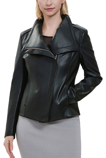 Kimi + Kai Women's "Suki" Faux Leather Moto Jacket