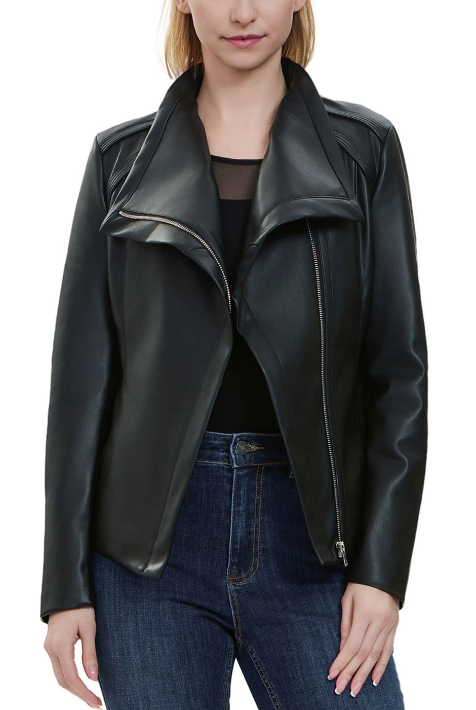 Kimi + Kai Women's "Suki" Faux Leather Moto Jacket