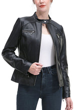 Load image into Gallery viewer, Kimi + Kai Women's "Ana" Leather Moto Jacket