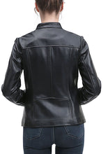 Load image into Gallery viewer, Kimi + Kai Women's "Ana" Leather Moto Jacket