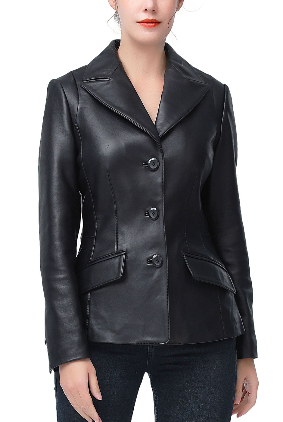 Kimi + Kai Women's "Mya" Leather Blazer