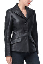 Kimi + Kai Women's "Mya" Leather Blazer