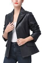 Kimi + Kai Women's "Mya" Leather Blazer