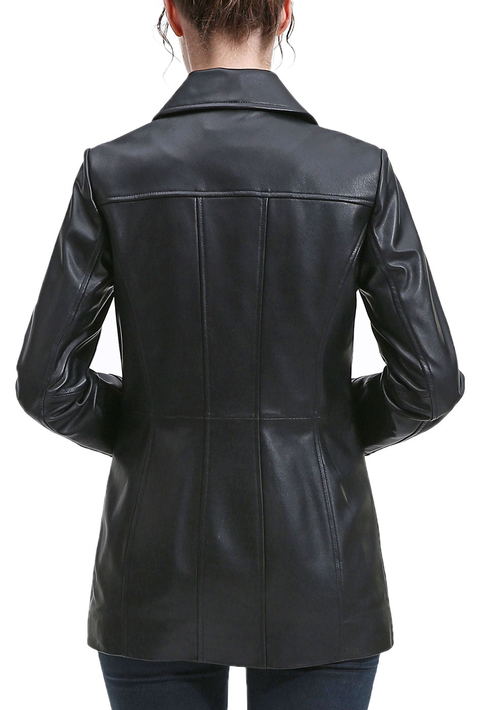 Kimi + Kai Women's "Ailany" Leather Car Coat