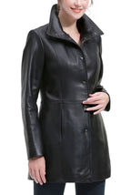 Kimi + Kai Women's "Ivy" Leather Car Coat