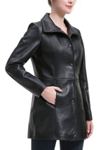 Kimi + Kai Women's "Ivy" Leather Car Coat
