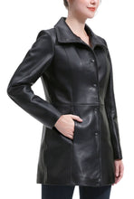 Load image into Gallery viewer, Kimi + Kai Women's "Ivy" Leather Car Coat