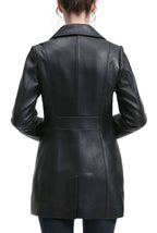Kimi + Kai Women's "Ivy" Leather Car Coat