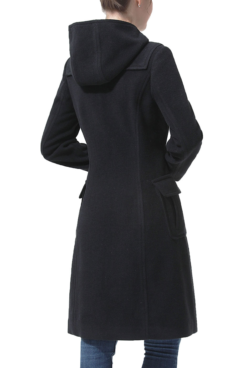 Kimi + Kai Women's "Avani" Wool Blend Hooded Toggle Coat